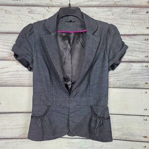 Maurices Black Short Sleeve Blazer M